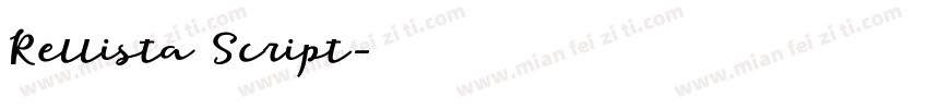 Rellista Script字体转换